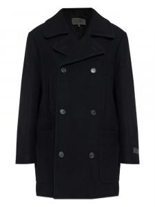 Двубортное пальто MM6 Maison Margiela, черный