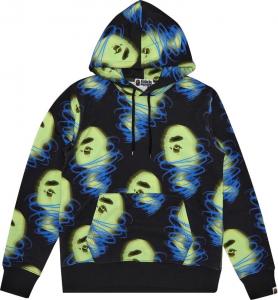 Худи BAPE Storm Pullover Hoodie 'Black', черный