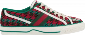 Кроссовки Gucci Wmns Tennis 1977 Houndstooth Motif, красный