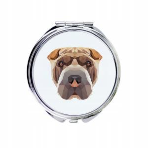 Шарпей Карманное зеркало Геометрическая собака Inna Marka
