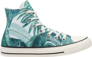 Кроссовки Converse Chuck Taylor All Star High Jungle Scene - Green Floral Print, зеленый