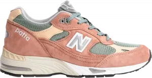 Кроссовки New Balance Patta x Wmns 991 Made in England 'Dusty Pink', розовый