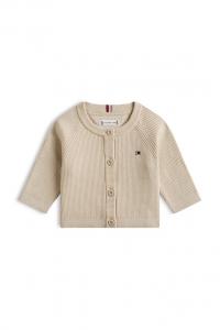 Кардиган из детского хлопка Tommy Hilfiger, бежевый