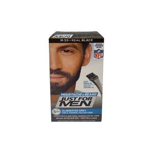 Гель-краска для бороды и усов M-55 Real Black Deep Black, 60 мл Just For Men, Mustache & Beard