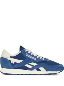 Кроссовки Classic Nylon Blue/Yellow Reebok, синий
