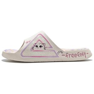 PEAK Тапочки-слайды Tai Ji1.0 с противоскользящей подошвой, устойчивые к истиранию, белые, унисекс