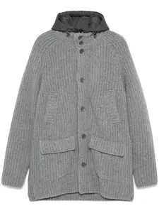 Двухслойное пальто Herno, серый