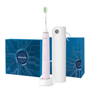 PHILIPS Электрическая зубная щетка Iris Blue для взрослых, парная, 3 режима, с ультрафиолетовой стерилизационной коробкой HX2461/06