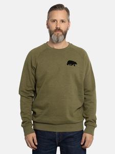 Толстовка FORSBERG mit Frottee Logo, оливковый