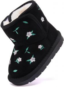 Сапожки BMCiTYBM для девочек и мальчиков, зимние утепленные мехом, для малышей (новорожденные/младенцы/дети младшего возраста), 93-Black