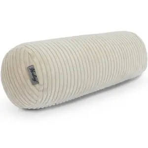 Подушка-валик Herlag ELLA 65x20 см - универсальная подушка для шеи, подушка для сна на боку и декоративная подушка, кремово-белый Kettler