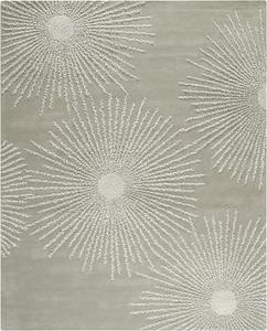 Ковер ручной работы SAFAVIEH, 183 x 275 см, Soho Collection Grey/Ivory SOH712K Starburst премиум из шерсти и вискозы