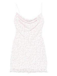 Платье с бахромой Balmain, белый