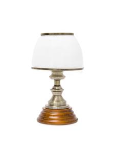 Настольная лампа белого/коричневого цвета - (В)28,5 x Ø16 см relaxdays