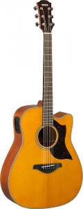 Yamaha A1M Dreadnought с электроникой - Vintage Natural Yamaha A1M Dreadnought w/ Electronics -