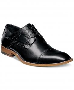 Мужские оксфорды dickinson cap toe Stacy Adams, черный