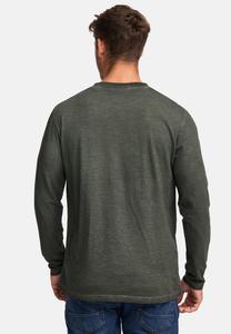 Топ с длинными рукавами INDICODE JEANS, темно-зеленый