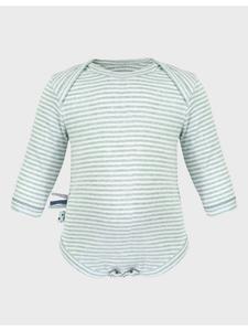 OrganicEra Детский боди с длинными рукавами, бирюзового цвета