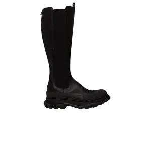 Кроссовки Alexander McQueen Alexander McQueen Wmns Tread Slick Knee High Boot 'Black', черный