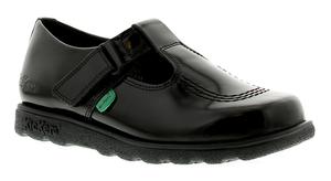 Детские туфли с открытым носком Kickers, черный