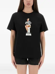 Футболка с графическим принтом Moschino Jeans, черный