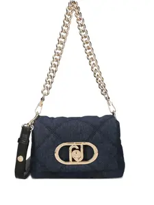 Маленькая стеганая сумка через плечо Liu Jo, синий