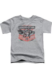 Детская футболка с коротким рукавом "Бэтмен против Супермена: Противостояние в Готэме" Gildan, athletic heather