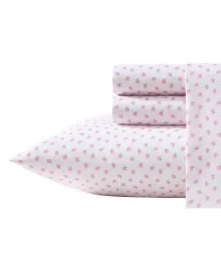 Комплект постельного белья Sweet Lady Bugs из микрофибры, 3 предмета, размер Twin XL Laura Ashley, зеленый/розовый