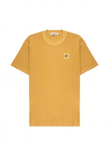 Футболка с нашивками Stone Island, желтый