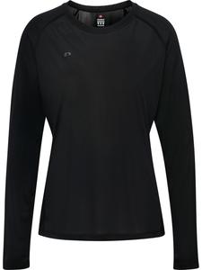 Футболка с длинным рукавом Beat W T-Shirt Longsleeve черного цвета Hummel