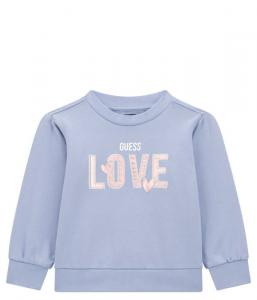 Толстовка Guess Regular Fit, голубой