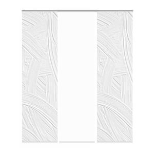 Раздвижная штора Home Wohnideen Talia, ткань белая - 60 х 245 см - комплект из 3 шт.