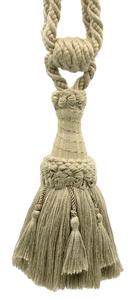 Шторы с кисточками на подхвате Decopro, темно-бежевый