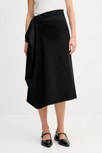 Шерстяная юбка Kenzo, черный