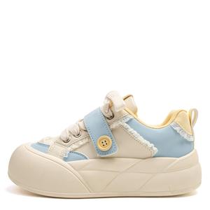 Износостойкие противоскользящие кроссовки Low Top Skateboard для женщин Far waves, желтый