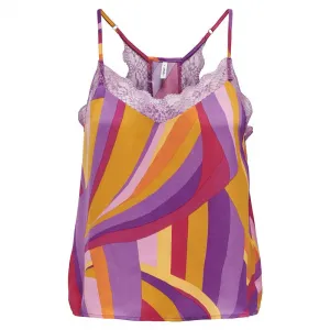 Футболка Only Felicia Lace, разноцветный