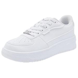 Кроссовки для скейтборда женские низкие  белый/серебряный Qiaodan