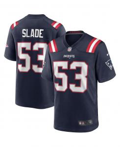 Мужская футболка chris slade navy new england patriots game для пенсионеров Nike, синий