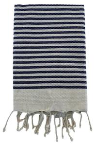 Полотенце для хаммама Le Comptoir de la Plage Yadara, темно-синий - ширина: 200 см