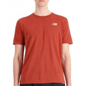 Футболка New Balance Men's Impact Run, красно-коричневый