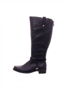 Сапоги женские Rieker Klassische высокие на каблуке, черный