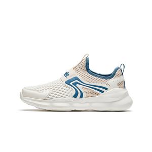 Антиударные амортизаторы дышащие легкие амортизаторы низкие детские повседневные кроссовки Antakids, слоновая кость/синий