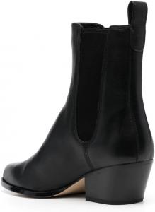 Женские ботильоны FOWT с заостренным носком, на невысоком грубом каблуке, с удобной посадкой, повседневная обувь на каждый день, размеры 4-16 US, Black