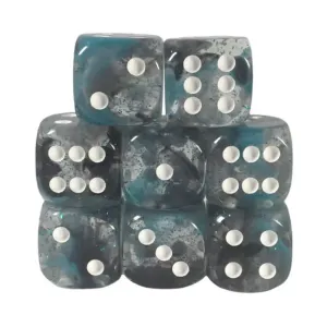 d6 18 мм Изобретательность ремесленника с белым (12), Class & Creature Dice - d6 Sets