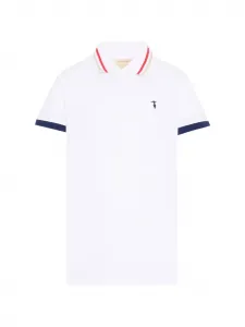 Футболка-поло с коротким рукавом TRUSSARDI JUNIOR, белый