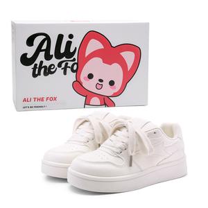 ALI THE FOX Женские противоскользящие износостойкие легкие лоу-топы для скейтбординга жёлто-кремовые, цвет Yellow Cream