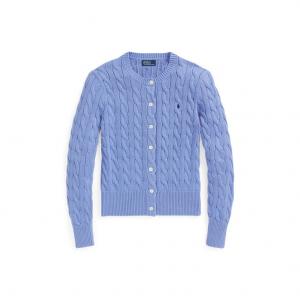 Пони вышитый вязаный кардиган Polo Ralph Lauren, синий