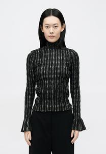 Блуза Cinq à Sept COOPER, Black/Silver-Coloured/Black