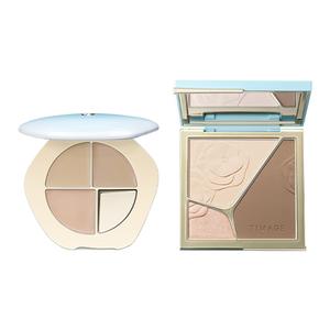 Палетка хайлайтера и консилера для контуринга, набор для макияжа, легко растушевывается, выравнивает тон кожи, 5г+17г TIMAGE