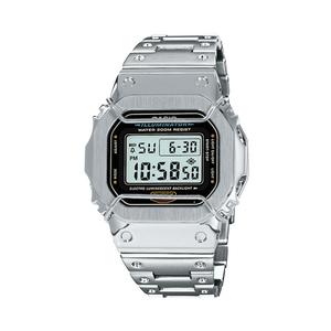 CASIO Ретрофит серия электронный механизм металлический ремешок часы унисекс черный циферблат